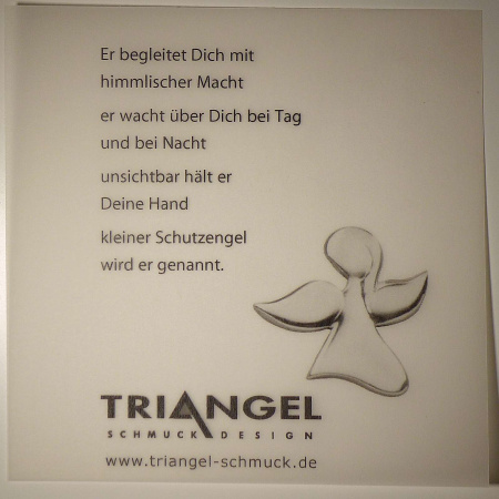 Collier 79,00 Schutzengel € Triangel von 925-Silber Schmuck,